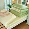 Juego de ropa de cama individual de tres piezas para dormitorio universitario de algodón, completo con edredón, relleno de edredón, funda de edredón de algodón puro y juego de sábanas de seis piezas