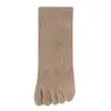 Meias masculinas de cinco dedos, meias curtas e de comprimento médio de algodão para primavera e outono, absorventes de suor, antibacterianas, resistentes a odores, novo modelo 2026, atacado de Zhuji