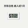 Medidor de temperatura e umidade embutido para impressora 3D, display digital eletrônico, disponível em formatos redondo e quadrado