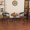 Conjunto de Mesa de Centro e Cadeiras Retrô Arte em Ferro Loja de Chá com Leite Banqueta Industrial Bar Simples Cadeira Casual Speakeasy