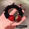 Internet Popular Ano Novo Fortune Square Hair Ring Feminino Estilo Coreano All-match Rabo de Cavalo Bola Cabeça Borracha Tendão Este Ano Acessórios para Cabelo