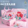 Caja de Regalo de Cumpleaños de Princesa Sirena Linda para Niños Caja Vacía Caja de Regalo Caja de Regalo Juguete Ropa Caja de Regalo