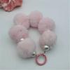 Pendente de bola de pelo de coelho preguiçoso pingente DIY para capa de celular pingente de pelúcia de inverno pingente de bola de pelo pingente de corrente para celular