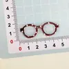 Accesorios de Resina para Manualidades de Dibujos Animados, Gafas Mixtas de Acrílico, Pinzas para el Cabello de Pegamento de Crema, Fundas para Teléfono, Hebillas para Zapatos, Llaveros