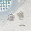 Collar, pulsera, cadena de teléfono, llavero con colgante deslumbrante de circonita de la serie cósmica de estrella y luna de aleación de plata DIY