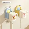 Soporte de pared para cepillo de dientes y vaso, estante de pared para vaso de enjuague bucal, almacenamiento de cepillo de dientes eléctrico, colgador de vasos de dientes para baño del hogar