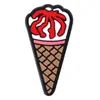 Nuevo Lindo Dibujo Animado de Helado Parche de Goma Suave de PVC Funda para Teléfono Accesorio para el Cabello Broche Accesorios para Joyería DIY