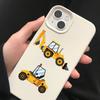 8 Escavadeira Industrial Desenho Animado Grafite Fantasia Colagem Brinquedo Infantil Decoração Celular Copo de Água Adesivo de PVC à Prova d'Água