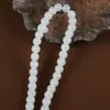 Contas Redondas de Cristal de Vidro Imitação de Jade Acessórios para Joias DIY Estilo Casal Masculino e Feminino Material de Jade Contas Soltas Contas Espaçadoras Atacado