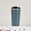 Copo de Café Térmico de Aço Inoxidável a Vácuo de Camada Dupla Transfronteiriço Portátil para Exterior Montado no Carro Copo Térmico para Levar Copo de Água para Escritório e Negócios