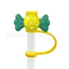 Novos acessórios para namoradas Tubo de sucção Manga Tampa de sucção Silicone Plugue de poeira Bonito Anime Party Straw Decoration Produtos transfronteiriços