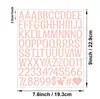 Pegatinas de Letras de 1 pulgada Pegatinas Artísticas de Vinilo Manualidades DIY Pegatinas de Letras para Cocina