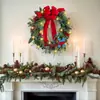 Nueva Mini Corona de Navidad de Zonghong para Colgar en la Puerta, Exhibición en Ventana, Decoración de Interiores, Tela de Decoración Navideña de Fondo