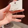 Corea del Sur Dongdaemun Pendientes de Anillo Grande con Temperamento Personalidad de Mujer Exagerados Sentido Cara Delgada Pendientes de Anillo Grande Moda Temperamento