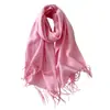 Bufanda de Color Sólido para Mujer Invierno Nuevo Bufanda de Imitación Cachemir Europea y Americana Bufanda Cálida Multicolor Transfronteriza Chal Largo Venta al por Mayor