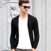 Suéter Coreano para Hombre 2024 Color Sólido Cardigan Tejido Chaqueta de Primavera y Otoño para Hombre Prendas de Punto para Hombre Una Pieza Venta al por Mayor Manga Larga Casual