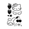 Nuevas pegatinas de tatuajes de purpurina creativas de bricolaje transfronterizas de Amazon para niños y adultos, Y2K Navidad Halloween