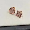 Celebridade da Internet Pulseira Novo Estilo Luxo Leve Casa do Burro Flor Antiga Pulseira de Cinco Flores Fritillaria Natural Banhada Grossa Ouro 18k Colar Trevo de Quatro Folhas