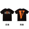 En stock Vlone High Street Big V Mariposa Letra Calavera Esqueleto Limitado Big V Colección Casual Camiseta de Manga Corta para Hombres y Mujeres