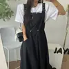 Vestido de Verano Simple Coreano Chic Trendy, Estilo Nuevo 2026 Dongdaemun, Cintura con Cordón, Correa Ceñida