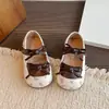 Sapatos Rasos Florais para Meninas, Sapatos de Couro Macio para Bebês para Primavera e Outono, Sapatos de Princesa Retrô para Meninas, Sapatos de Laço Individuais para Crianças Pequenas