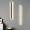 Lámpara de pared larga para mesita de noche de celebridad de internet transfronteriza para escaleras, vestíbulo, pasillo, pared de fondo de TV y enchufe para juegos