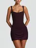 Vestido Corto Strapless de Moda Europea y Americana Transfronterizo 2025 Chica Caliente Venta al por Mayor Producto Nuevo