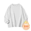Moletom masculino de gola redonda, forrado com fleece, espessado para outono e inverno, cor sólida, base, casual, versátil, simples, manga longa, plus size, atacado
