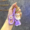Chaveiro Criativo de Cavalo Arco-Íris Unicórnio Desenho Animado para Mulheres, Chaveiro Fofo Estilo Ins, Pingente para Mochila de Estudante, Pequeno Presente