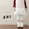Zapatos y calcetines para niñas, calcetines de estilo coreano a cuadros con lazo para primavera y otoño, calentadores de pantorrilla lindos para otoño e invierno para niñas