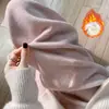 Pantalones de Punto de Felpa para Maternidad Pierna Ancha para Otoño e Invierno 2025 Nuevo Estilo Caídos Casuales de Pierna Recta Pantalones de Maternidad