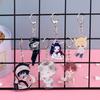 Chaveiro acrílico transparente frente e verso para presente, impressão colorida personalizada, desenho animado, joia, pingente de chaveiro personalizado