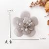 Flor de fio de vidro colorida de 3,8 cm, flor de diamante de cristal tridimensional, flor para sapatos DIY, acessório para adereço de cabeça infantil, roupas infantis