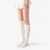 Meias de Lã Cashmere Acima do Joelho Femininas Tubo Longo Estilo Outono Inverno Alta Compressão Joelheiras de Tubo Longo Meias Longas JK Pretas Quentes Antiderrapantes