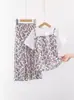 2024 aodale costura algodão calça pantalona conjunto algodão artificial roupas infantis Atacado Atacado