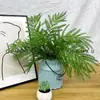 Decoração de casa planta verde artificial folha de samambaia persa folha de samambaia rim planta sensação grama verde adereços de fotografia ao ar livre Floricultura