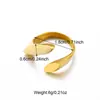 Anillo de apertura de acero inoxidable 8k de diseño transfronterizo nuevo anillo de acero inoxidable joyería de diseño de moda creativa personalizada