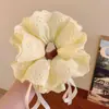 Lazo de Encaje Grande con Cordón para el Cabello para Mujer, Nuevo Lazo de Ponytail de Alta Gama Primavera y Verano 2025 en la Parte Posterior de la Cabeza, Flor de Lazo para el Cabello