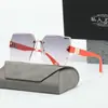 Óculos de Sol Advanced Sense New Cross-border Femininos para Dirigir Moda Europeia e Americana Sem Aro Óculos de Sol de Borda Personalizados Celebração da Internet Protetor Solar