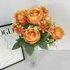 Arreglo de Flores de Rosa Simulada para Decoración de Bodas de Alto Nivel, Hogar, Ramo de Novia, Accesorios para Fotografía