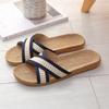 Zapatillas de lino de fábrica para mujer, de verano, absorbentes del sudor, para interiores y exteriores, silenciosas, para parejas, de algodón y lino para hombre