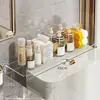 Prateleira para vão traseiro de vaso sanitário, prateleira para vão de parede sem furos, rack de armazenamento oculto, prateleira de vão com laterais alargadas e estendidas