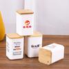 Porta palillos de publicidad creativa de plástico personalizado con logo impreso y texto, caja de palillos personalizada, frasco de palillos personalizado para restaurante y hotel