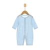 Macacão de Verão para Bebê, Flor Queimada, Roupão Jacquard Fino para Bebês Masculinos e Femininos, Roupa para Ar Condicionado, Roupa para Engatinhar para Recém-Nascido