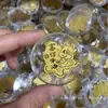 Adesivos de Telefone de Ouro Puro 999, Adesivos Dourados Atrai-Riqueza, Princesa, Por Favor, Enriquecer, Boa Sorte com Prosperidade Contínua, Folhas de Ouro, Presentes Promocionais Atacado