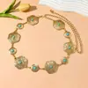 Cadena de Cintura Espiral de Metal Casual Elegante Transfronteriza Accesorios de Ropa para Mujer Cadena de Cintura