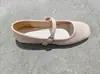 Sapatos Femininos Slip-On Xadrez Bordados de Bico Quadrado e Boca Rasa de Salto Baixo, Tamanho Grande, Estilo Europeu e Americano, Novidade Primavera e Outono 2024