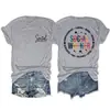 Assistente Social Compassivo Amazon Site Independente Moda Casual Feminina Camiseta de Gola Redonda Manga Curta