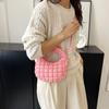 Bolso de Nube Plegado Estilo Coreano, Bolso Cruzado de Hombro de Burbujas de Moda, Bolso Ligero de Dumpling para Mujer, Bolso Pequeño Versátil de Mano