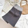 Calcetines de Bloques de Color Otoño e Invierno con Doble Puño, Serie Gris Calcetines de Empalme Gris, Cubre Piernas en Forma de Trompeta para Modificar la Forma de la Pierna y Mantener Caliente